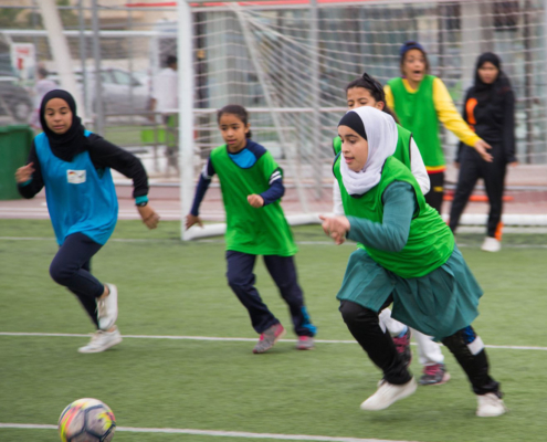 Girls football in Jordan strengthens girls' self-confidence