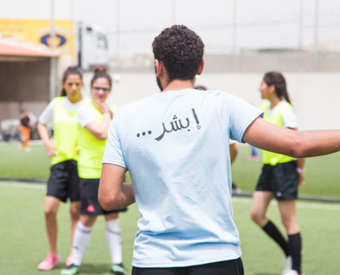 Training every day to get better: girls soccer project in Jordan