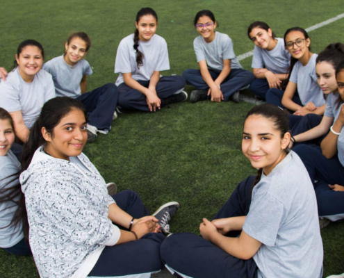 Sports is a welcomed and fun part of these girls' life