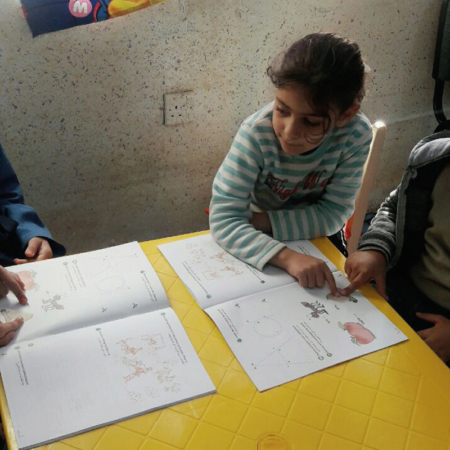 The educational books for literacy have numerous illustrations