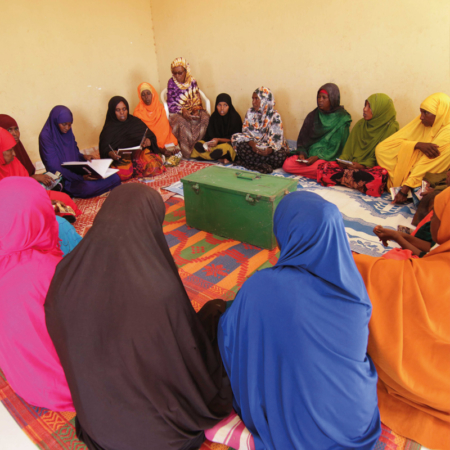 Women at the self-help group in East Africa